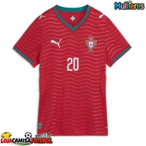 Camisa de Futebol Portugal Joao Cancelo #20 Equipamento Principal Mulheres Mundo 2026 Manga Curta
